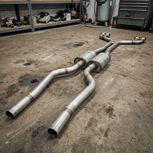 Premium Stainless Steel Full Cat-Back Dual Exhaust System