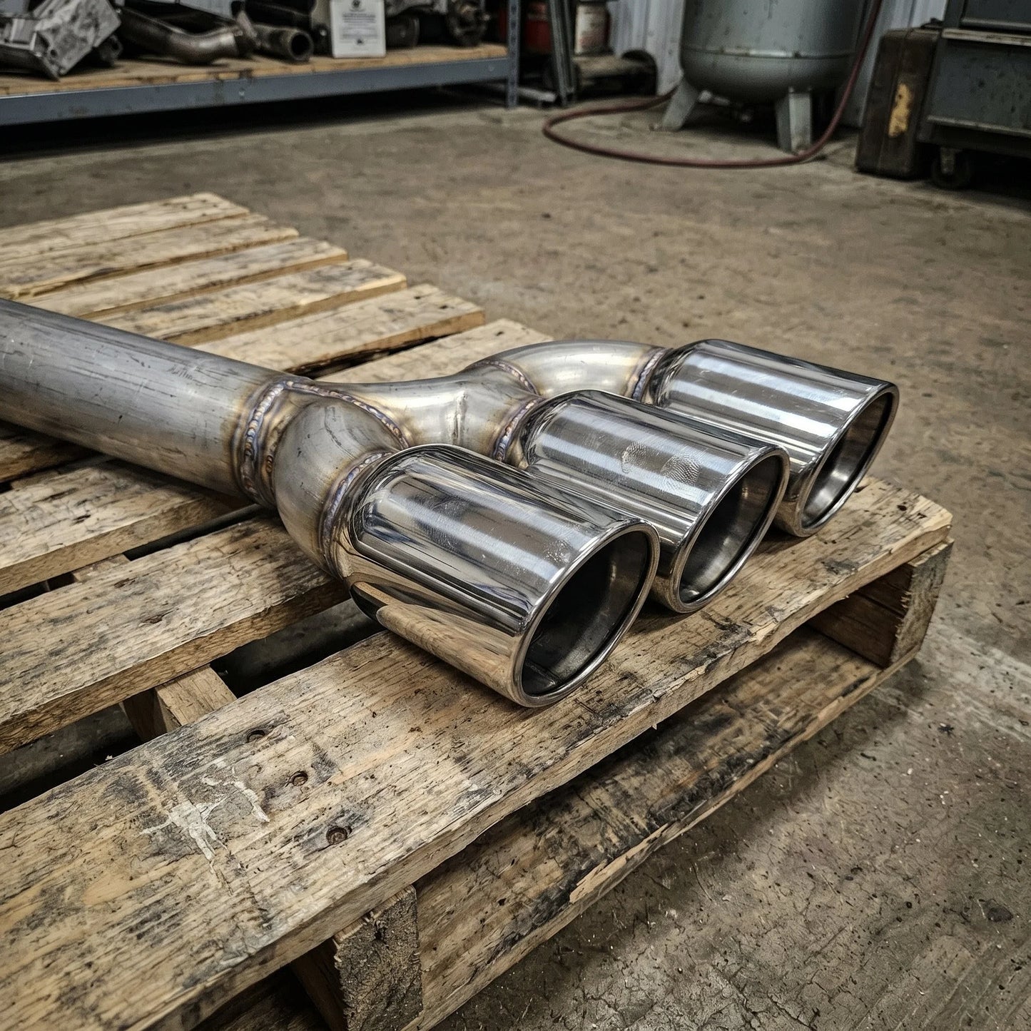 Premium Stainless Steel Full Cat-Back Dual Exhaust System