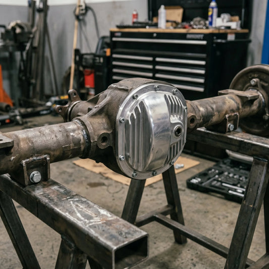 Heavy-Duty Complete Rear Differential Axle Assembly (Locking, 4.10 Ratio)