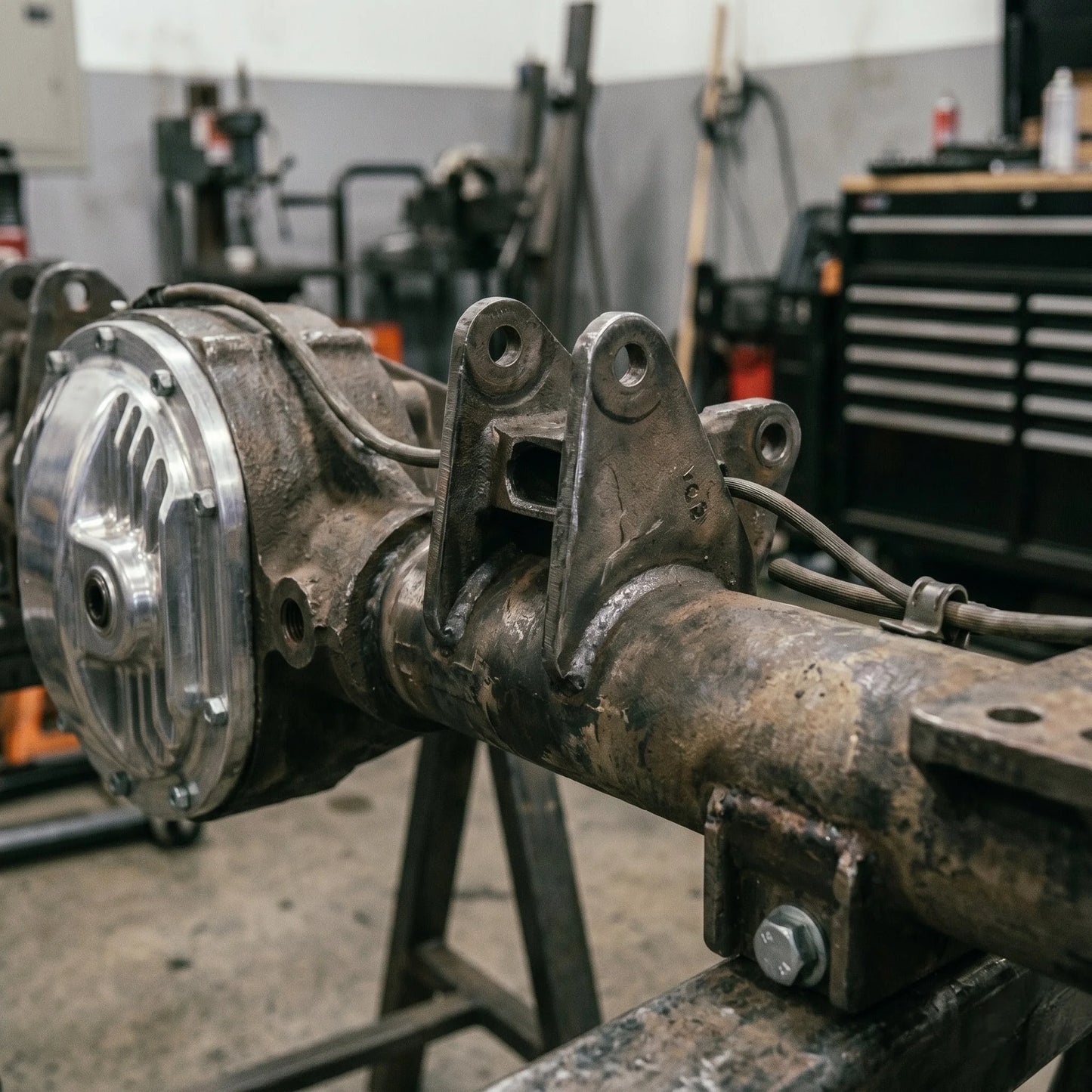 Heavy-Duty Complete Rear Differential Axle Assembly (Locking, 4.10 Ratio)