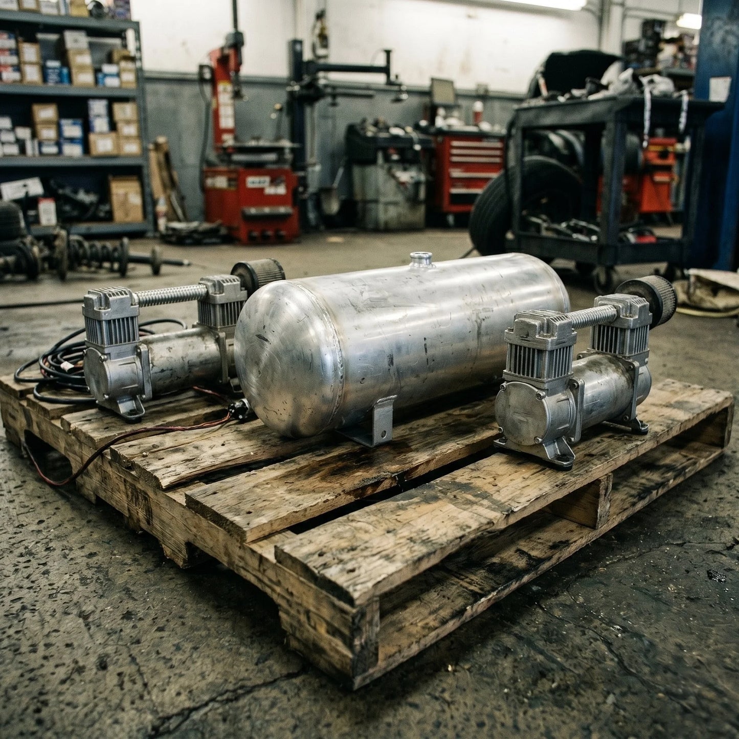 Complete Adjustable Air Suspension Kit with Management System