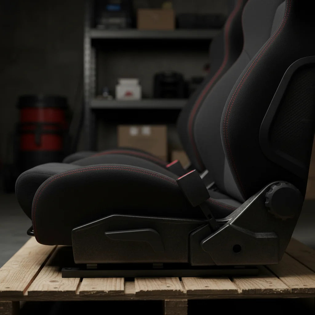 Premium Dual-Reclining Racing Seats with Universal Sliders (Pair)